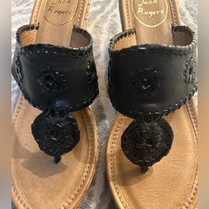 Jack Rodgers High Wedge Cork Platform Thong Sandals  7.5